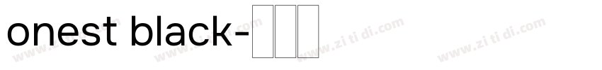 onest black字体转换